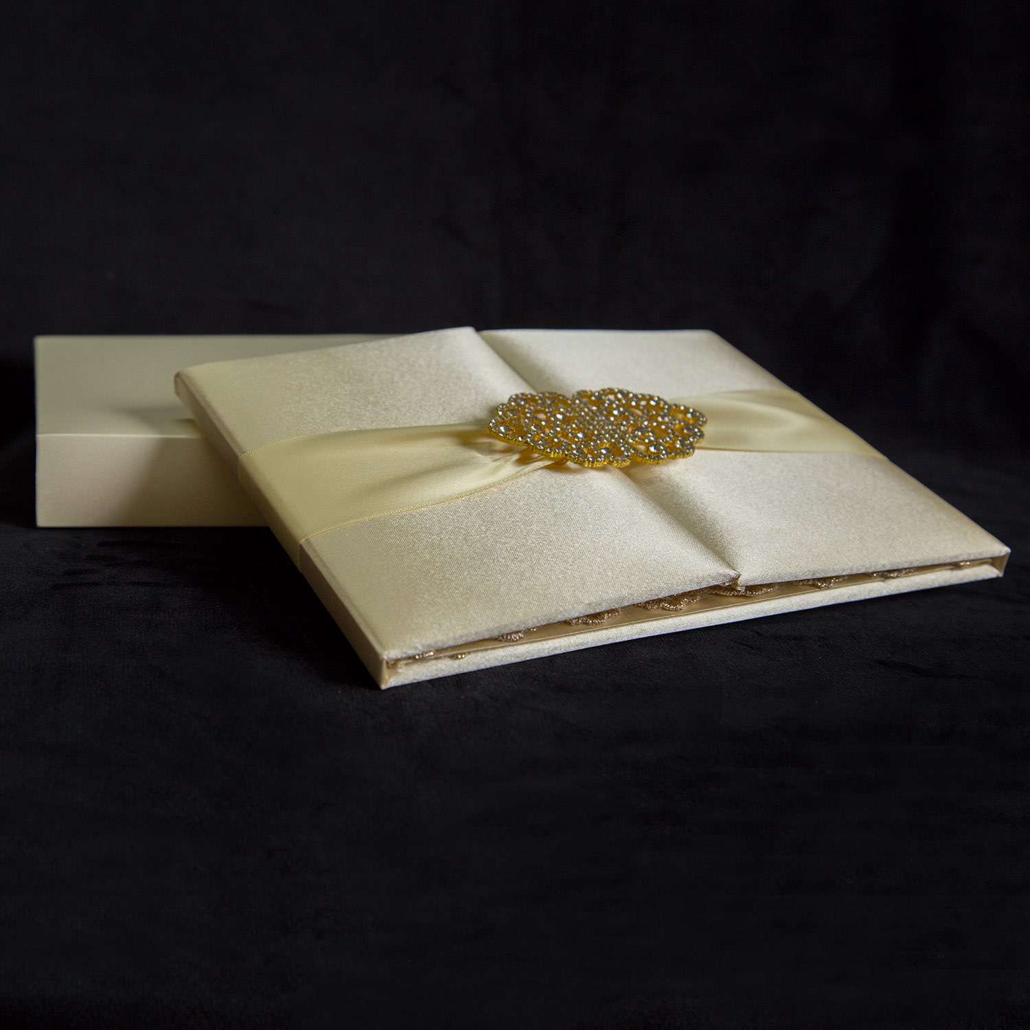 Hardcover Slap-up Invitation Card Champagne Invitation Card